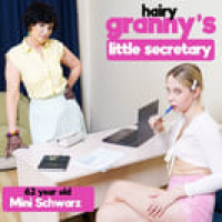 Granny Mini Schwarz gets her hairy pussy licked by her 22 year old secretary Alice Murkovski