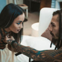 KINKY BDSM WEDDING OF THE TATTOOED COUPLE